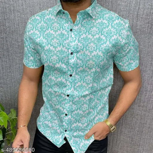 Fancy Graceful Printed Half Sleeve Men's Casual Shirt