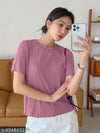 New Stylish Trendy korean Partywear T-shirt For Summer Wear. Short Sleeve T-shirt Attractive design For Girl's & Woman.