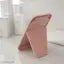GSANI Table Mirror, Hand Mirror, Makeup Mirror, Standing for Desk, Dressing Table, Countertop, Simple Folding Makeup Mirror, Plastic (Pink)