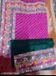NEW SUPERHIT TRENDING EMBROIDERED COTTON THREAD & SEQUINS WORK DESIGNER SAREE