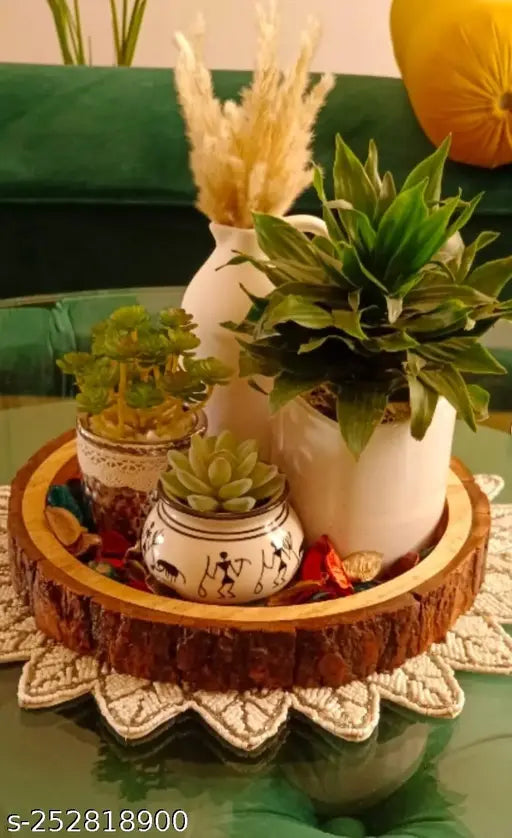 Round Serving Tray for table decor