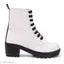Amazing Design Women's Ankle Length Block Heel White Stylish and Fashionable Boots| Stylish Latest & Trendy Boots for Casual Wear, Office Wear