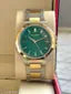 Premium Green and Gold Men's Analog Watch