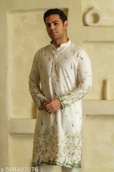 Ryon Printed Full Sleeves Kurta For Men | kurta | boys kurta | stylish kurta | Printed Kurta|Diwali kurta for men