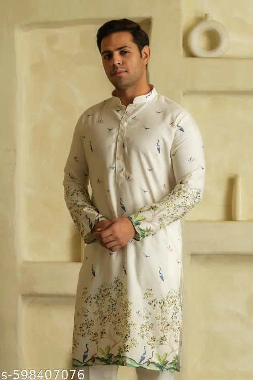 Ryon Printed Full Sleeves Kurta For Men | kurta | boys kurta | stylish kurta | Printed Kurta|Diwali kurta for men