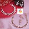 CZ STONE NECKLACE WITH EARRING WOMAN JEWELLY SET