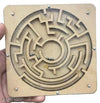 Wooden Labyrinth Maze Puzzle Game | Ball-in-a-Maze Brain Teaser | Educational Indoor Board Game Toy for Kids & Young Adults (Small)