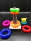 JVTS 7 ring toys teddy rings New Born Rock-a-stack Toddler Stack-7 color Ring Sets (Multicolor)
