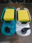 2 in 1 Soap Pump Plastic Dispenser for Dishwasher Liquid with Free Sponge (PACK OF 1) GREEN COLOR