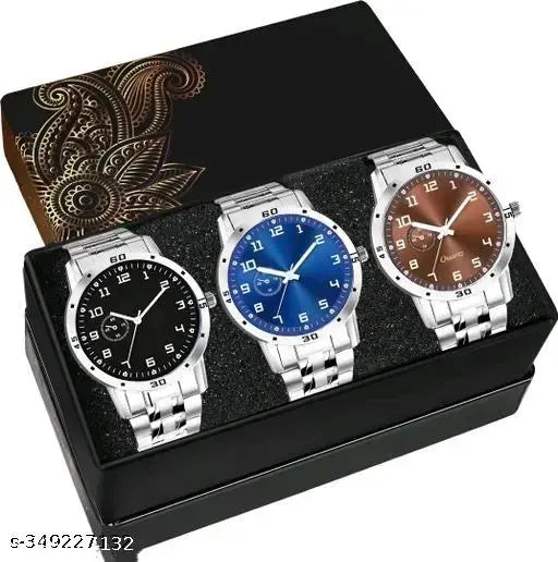 New style designer combo of 3 watches analog watch for boys & mens