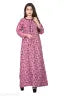 MM Fabric Novaa Three Quarter Sleeves Women's Pure Cotton Regular Nighty Rajasthani Nighty Rajasthani Gown Jaipuri Nighty Jaipuri Gown Maxi Gown