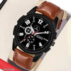 HRV Collection Black Sports Design Leather Belt Analog Watch