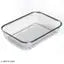 Drain Basket Steel Big Drip Tray Kitchen Drying Stand Mesh Sink Rectangle Basket Mesh Fruits, Vegetable, Drainer Washer (30x20x6 cm)