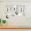 Steel Cutlery Holder | Spoon Hanger | Wall Mounted Stand - 12 Hooks | Stainless Steel | Multipurpose Stand For Wall