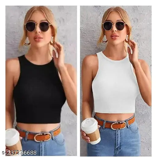 TUSI-TANK TOP COMBO BLACK-WHITE 01