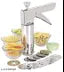 CAPTIP Stainless Steel Kitchen Press with 15 Different Types of Jalies, Murukku Maker/Bhujiya Maker/Noodles/Cookies/Namkeen/Chakali Maker/Sev Maker/Farsan Maker/Gathiya Maker (Silver)