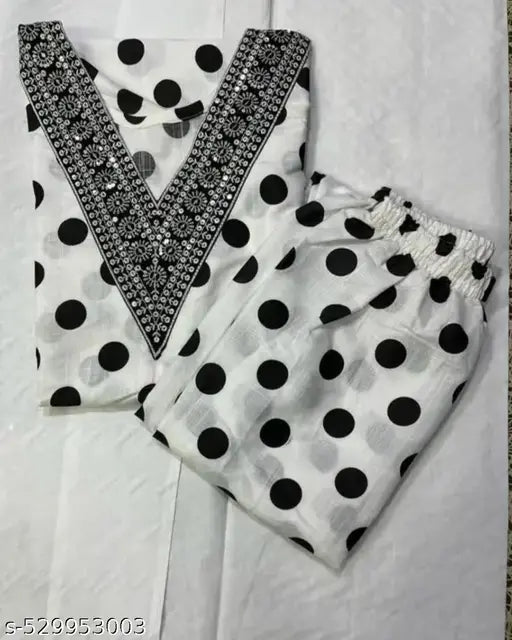 cotton kurti and pant set