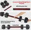 DCS Pro FITNESS (CONV-1031) 10kg DUMBBELL SET with CONNECTING ROD - CONVERT DUMBBELL SET in BARBELL SET