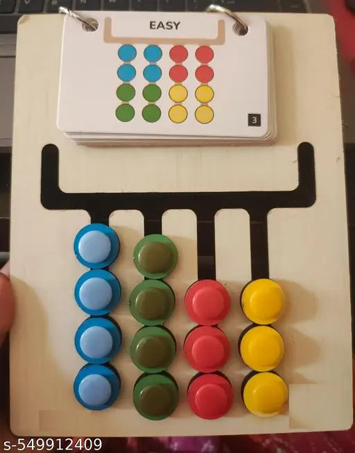 Colour Coder Brain Puzzle with 100 Pattern Cards – Learning Logic Toy for Visual Thinking, Focus Training, and Skill Building