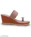 Afuzi Women Peach Wedges Sandal