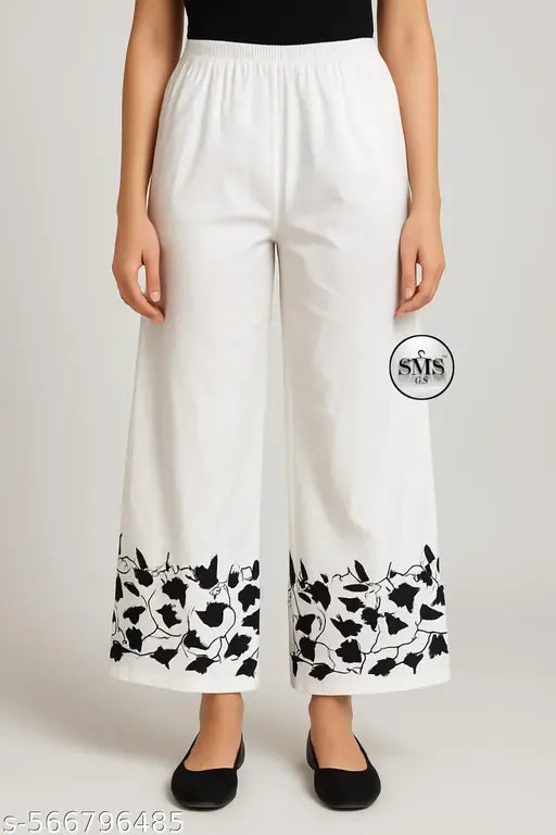 Girls Cute trendy Fashionable Stylish Full Length Palazzo Set For Women