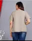 Gurmeet Fashion Grey Rayon Embroidered Tunic/Top For Women's