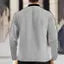 SOLID MANDARIN COLLAR FULL SLEEVE COTTON BLEND TSHIRT FOR MEN