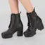 KLIEV PARIS Stylish Trendy Amazing Design Women's Ankle Length Block Heel Black Stylish and Fashionable Boots Side Zip | Stylish Latest & Trendy Boots for Casual Wear, Office Wear