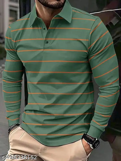 EYEBOGLER REGULAR FIT POLO FULL SLEEVE T-SHIRT