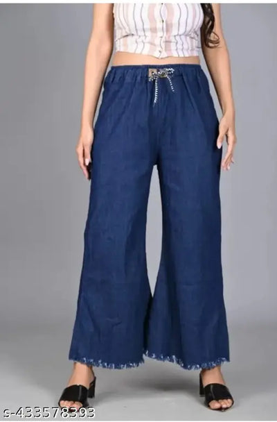 JEANS LOOK PLAZO FOR GIRLS