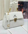 Graceful Stylish Slingbags Luxury High Quality PU Leather Women Shoulder Bag (White)