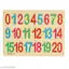 Wooden 1-20 Number learning toys\toy board Puzzle for Kids - Age 2-5 years