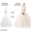Skirts Women White 2 Layer Hoopskirt Cancan Underskirt Petticoat for Ball Gown and Bridal Lehenga