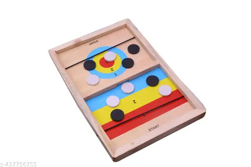 Woodzania String Hockey Table Board Games for Kids and Adults, Indoor Games, Fastest Finger Games, Fast Sling Puck Game, Indoor Hockey, Deluxe Hockey