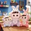 Combo Pink and SkyBlue Bunny Plush Toy - Cute & Versatile Stuffed doll with bunny cap