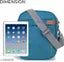 Zovira Blue Sling Bag Nylon Sling Cross Body One Side Shoulder Bag for Men and Women (Black, 25x16x7.5 cm) Pack Of 1