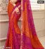 Designer georgette bandhani saree with running blouse