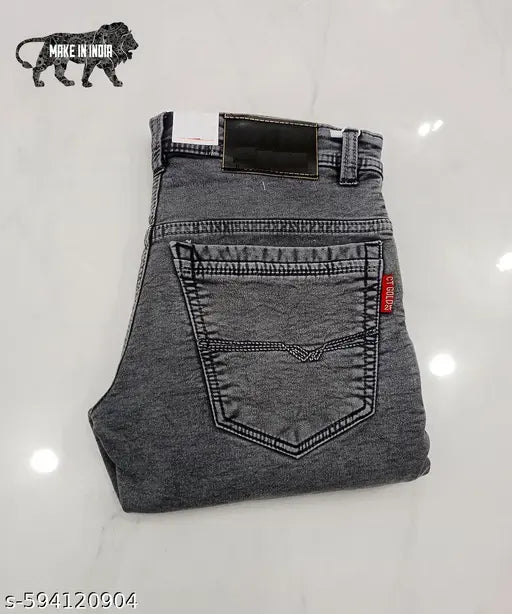Men’s Stylish Slim Fit Denim Jeans | Dark Blue Stretchable Jeans | Casual & Party Wear Pants