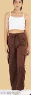 Premium Quality Women's Cargo Pants – Cotton Blend, 4 Pockets, Full-Length, Waistband – Multicolor