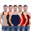CHHOTE NAWAB Men's (Pack of 5) Red Innerwear Vests