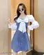 WOMEN AND GIRL LATEST DENIM DRESS