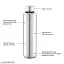 SHOPNJOY Stainless Steel 1 Litre Leakage Proof Water Bottle For Home & Kitchen,Office,School,Gym,Travelling With Free Bottle Cleaning Brush (Pack Of-01, 1000ML)
