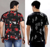 Essential Printed Men's Multicolor T-Shirt (Pack of 2)