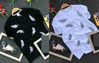 Dynamic Graphic Print Men's Multicolor T-Shirt