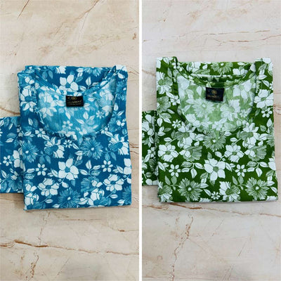 Ethereal Multicolor Floral Print Women's Kurta