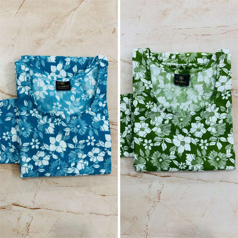 Ethereal Multicolor Floral Print Women's Kurta