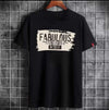 Casual Black Striped Men's T-Shirt