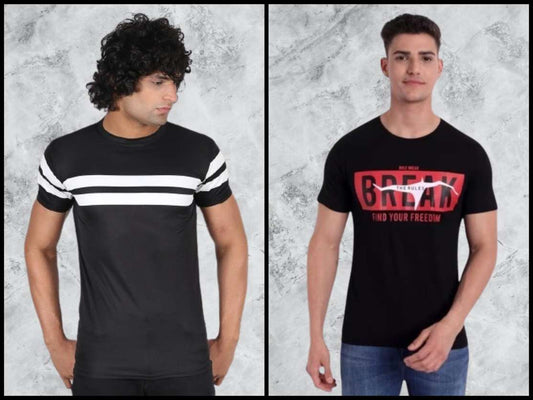 Fine Black Stripe Men's T-Shirt
