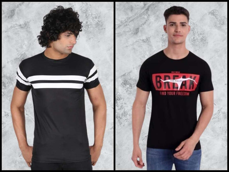 Fine Black Stripe Men's T-Shirt