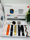Futurefinds i20 Amazing Boom Combo Touch Watch Golden with 7 Strap Extra and 1 TWS Smartwatch